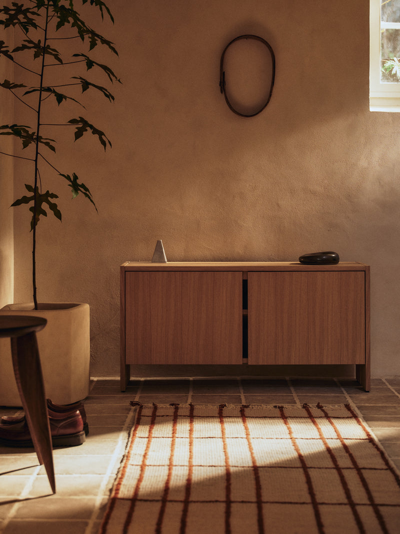 Parcel Hallway Cabinet - H50 - Ferm Living Storage + Organization - Dark Stained Oak - HORNE