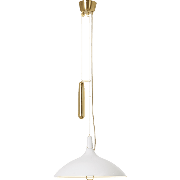 A1965 Pendant - Gubi Pendants - Brass - Classic White Semi Matt - HORNE