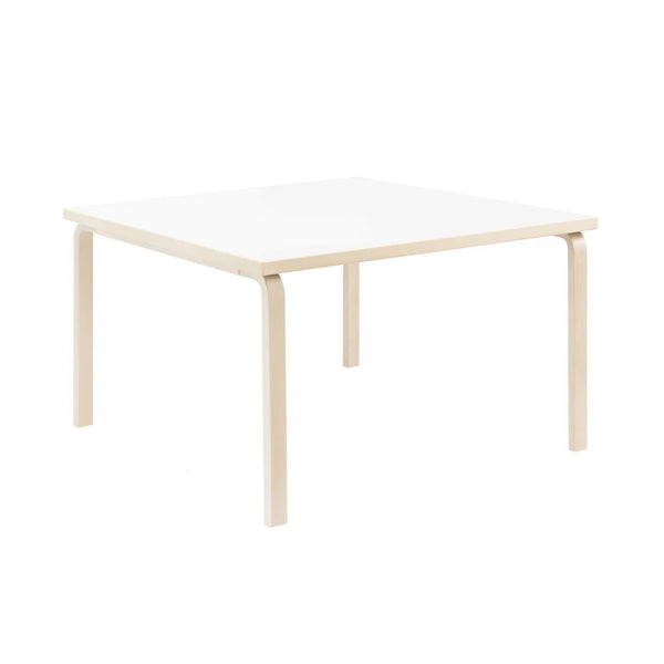 Aalto Table 84 - Artek Tables + Desks - Birch/White Laminate - HORNE