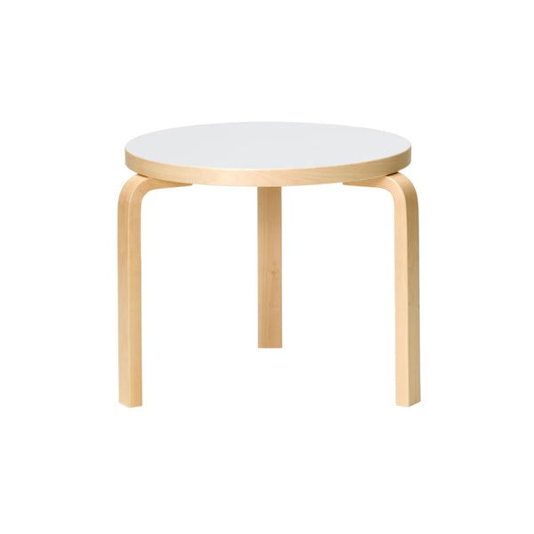 Aalto Table 90D - Artek Tables + Desks - Birch/White Laminate - HORNE