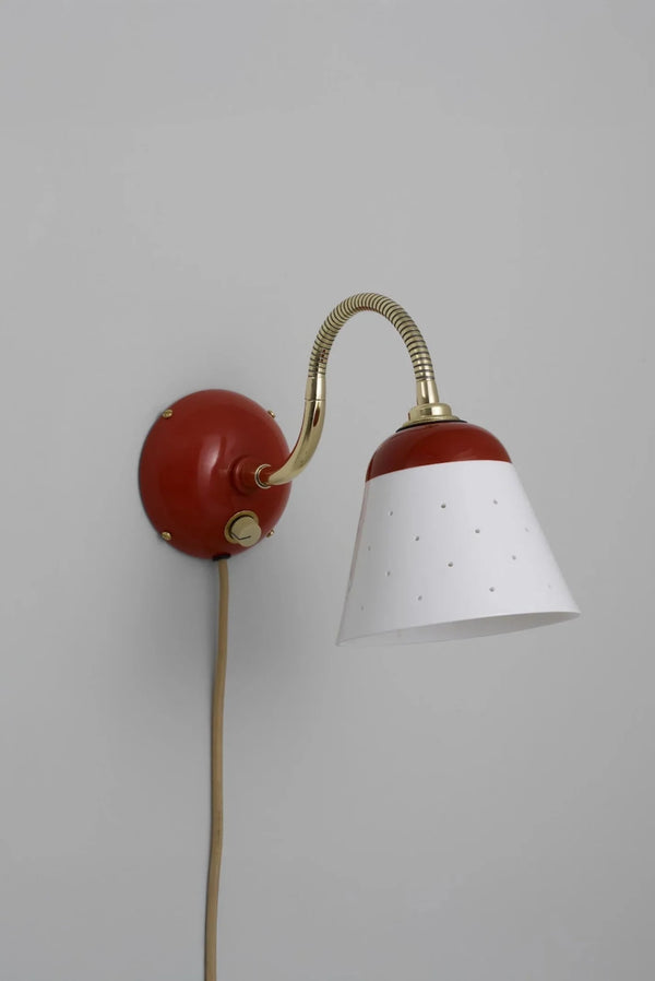 Alma Wall Light - Cable & Plug - Original BTC Wall Sconces - Coral - HORNE