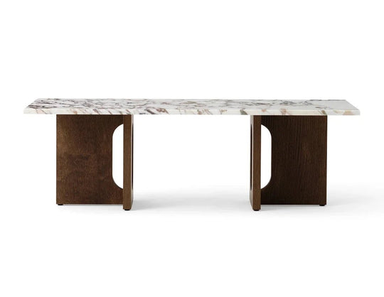 Androgyne Lounge Table - Wood - Audo Copenhagen - Coffee Tables - Dark Stained Oak - Calacatta Viola - HORNE