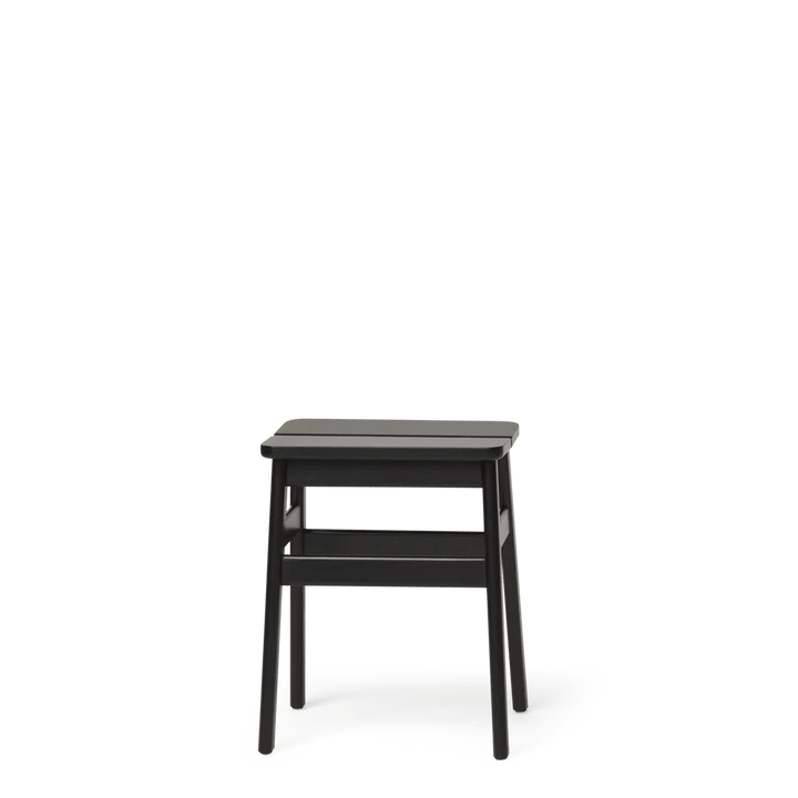 Angle Bar Stool - Form & Refine Stools + Benches + Ottomans - 65 - Black - stained Beech - HORNE