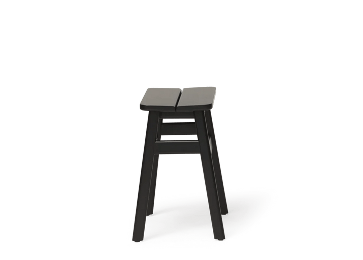 Angle Bar Stool - Form & Refine Stools + Benches + Ottomans - 45 - Black - stained Beech - HORNE