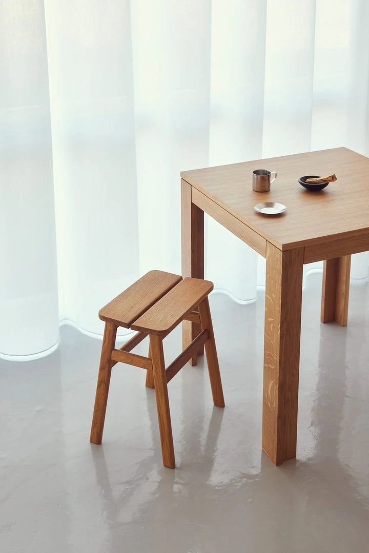 Angle Bar Stool - Form & Refine Stools + Benches + Ottomans - 45 - Black - stained Beech - HORNE