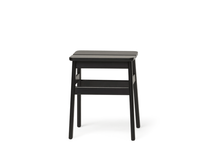 Angle Bar Stool - Form & Refine Stools + Benches + Ottomans - 45 - Black - stained Beech - HORNE