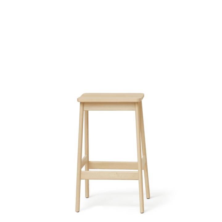 Angle Bar Stool - Form & Refine Stools + Benches + Ottomans - 65 - Beech - HORNE