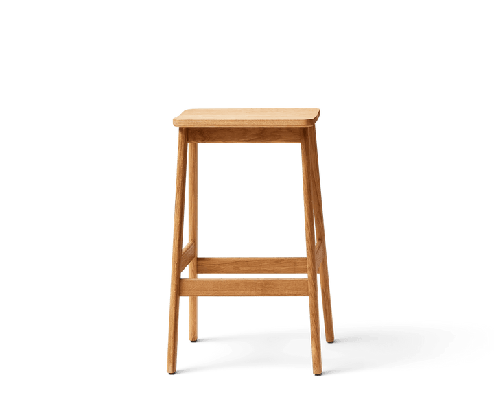 Angle Bar Stool - Form & Refine Stools + Benches + Ottomans - 65 - Oak - HORNE