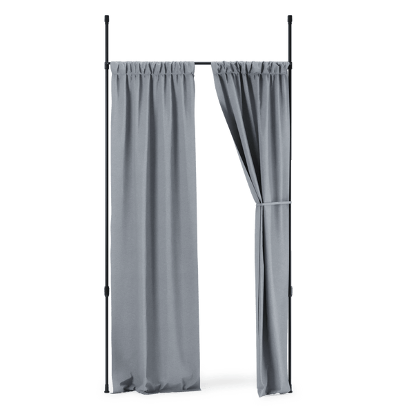Anywhere Curtain Rod & Room Divider - Umbra Bath - Black - HORNE