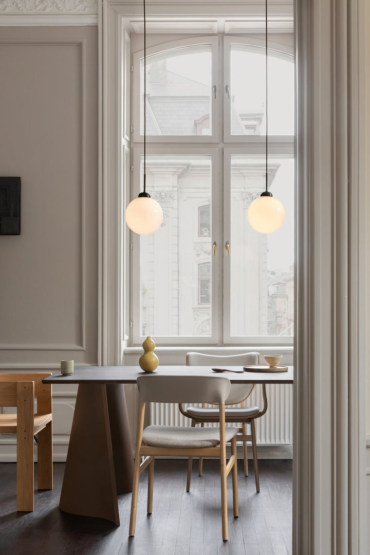 Apiales 1 Large Pendant - Nuura Pendants - Brushed Brass / Opal - HORNE