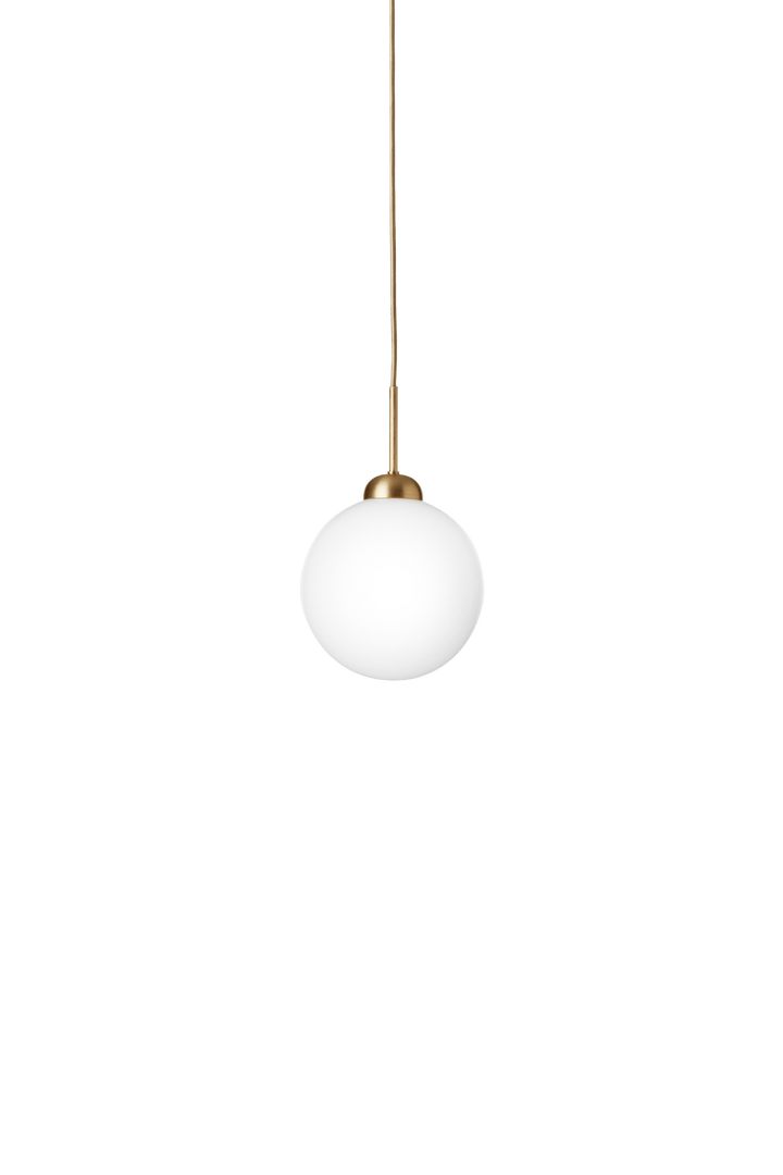 Apiales 1 Large Pendant - Nuura Pendants - Brushed Brass / Opal - HORNE