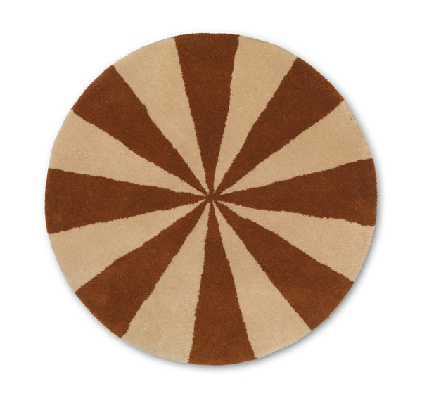 Arch Tufted Rug - Ferm Living - Rugs - Small - Dark Brick/ Off - White - HORNE