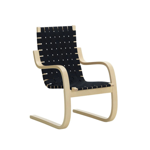 Armchair 406 - Artek Chairs - Birch/ Blue - Black - HORNE