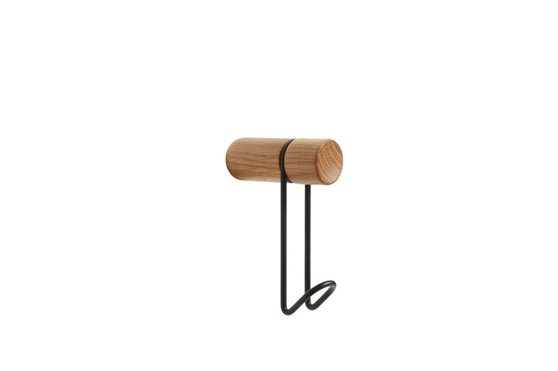 Around Wall Hanger - Small - Woud Hangers & Hooks - Oak/Black - HORNE