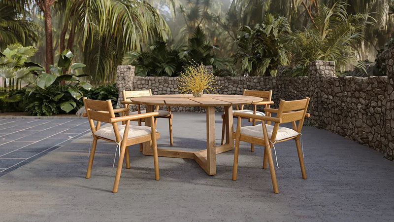 Atrani Arm Chair - BETACO Chairs - Teak - HORNE