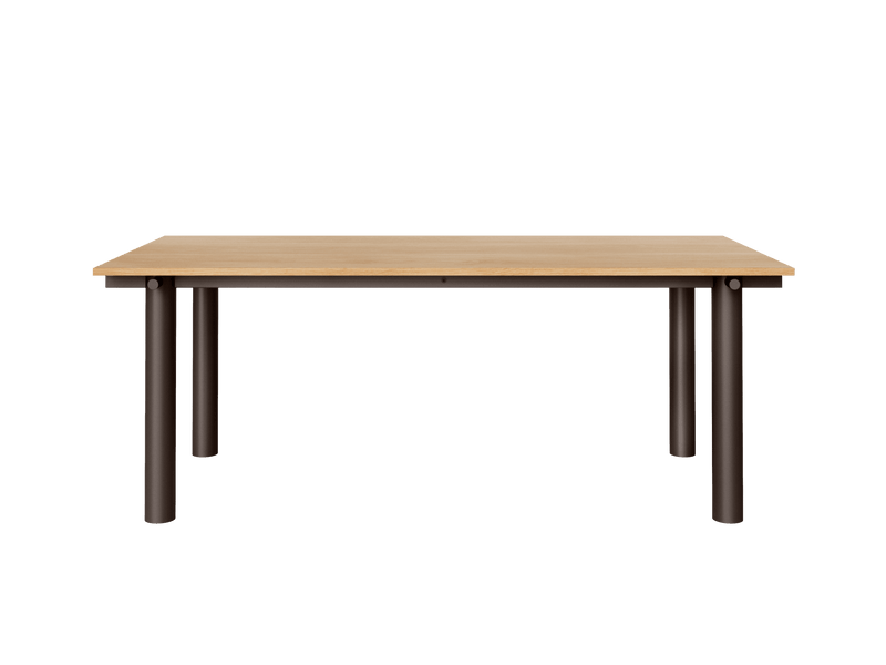 Atura Dining Table - 200 x 90 - Ferm Living Tables - Dark Chocolate/Dark Stained Oak - HORNE
