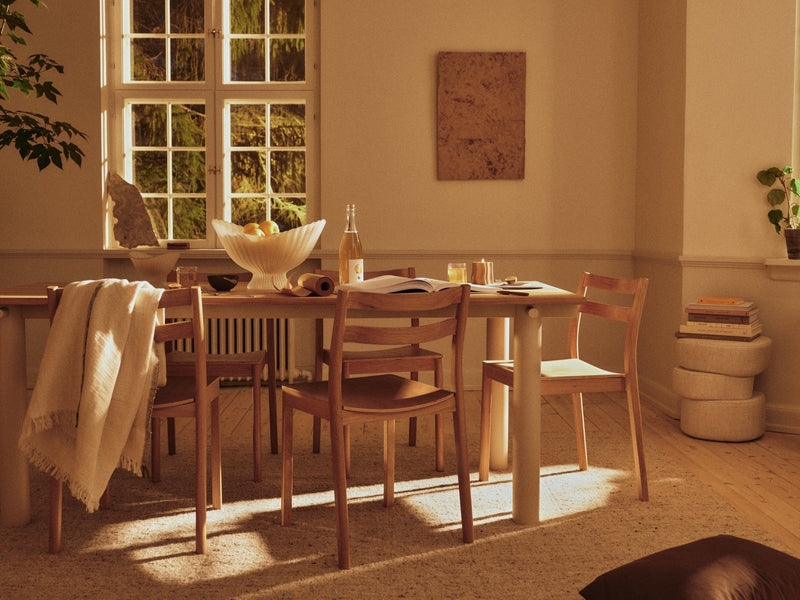 Atura Dining Table - 200 x 90 - Ferm Living Tables - Dark Chocolate/Dark Stained Oak - HORNE