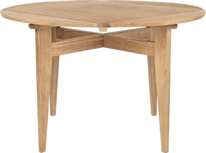 B-Table Dining Table - Pivoting Extendable Top - Gubi Tables + Desks - Oak Matt Lacquered - Oak Matt Lacquered - HORNE