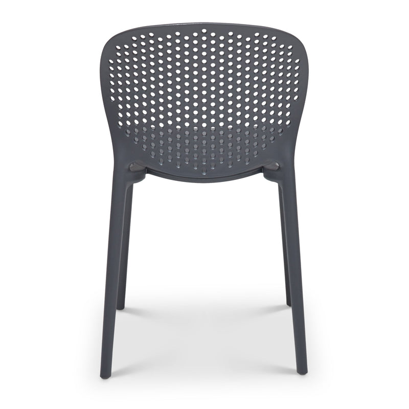 Bailey Outdoor Stacking Chair - Set of 4 - Urbia Chairs - Black Grey - HORNE
