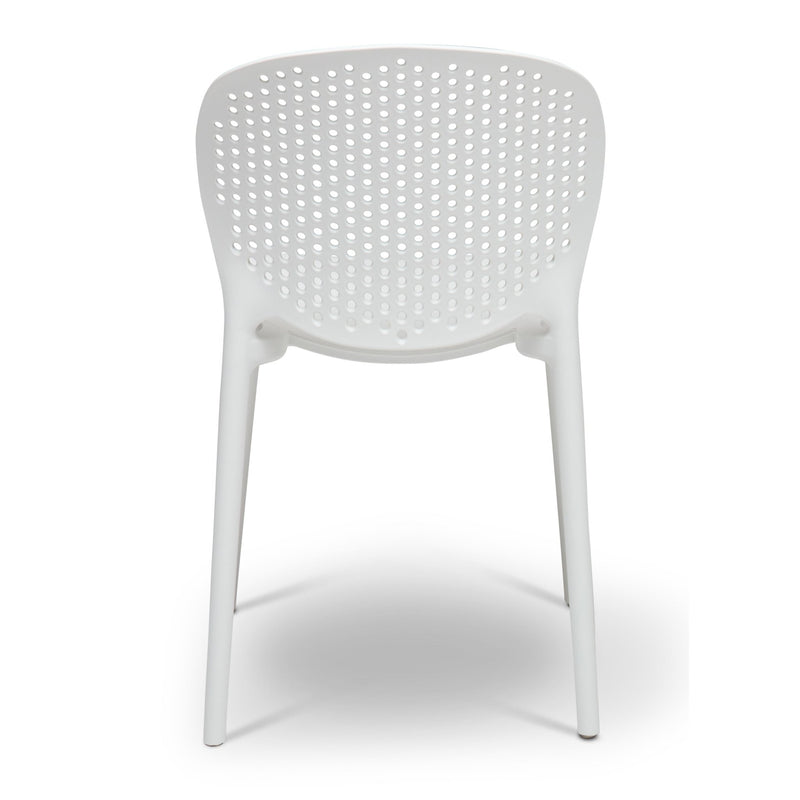 Bailey Outdoor Stacking Chair - Set of 4 - Urbia Chairs - Black Grey - HORNE