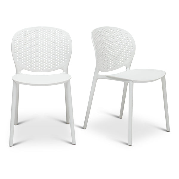Bailey Outdoor Stacking Chair - Set of 4 - Urbia Chairs - Black Grey - HORNE
