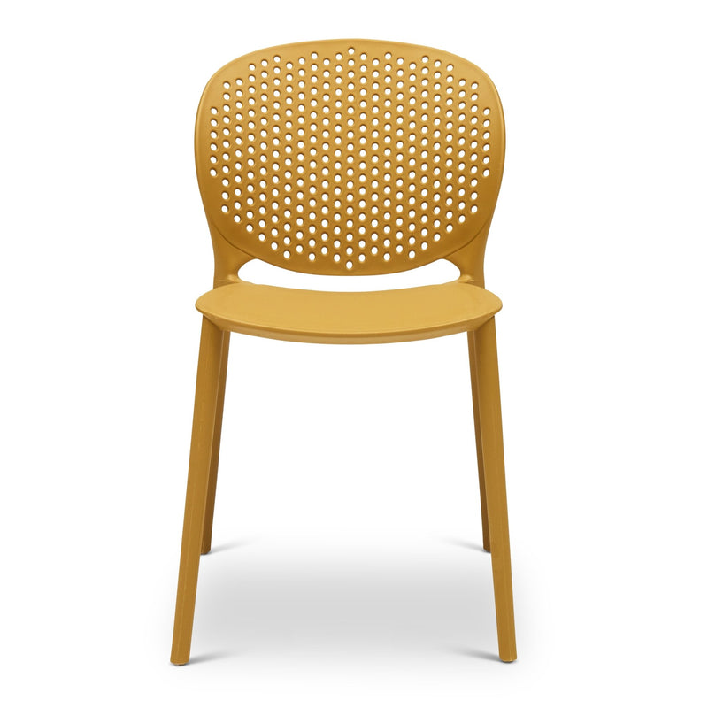 Bailey Outdoor Stacking Chair - Set of 4 - Urbia Chairs - Black Grey - HORNE