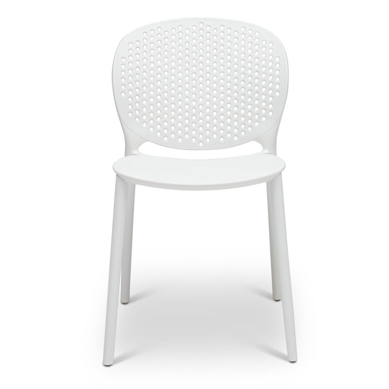 Bailey Outdoor Stacking Chair - Set of 4 - Urbia Chairs - Black Grey - HORNE