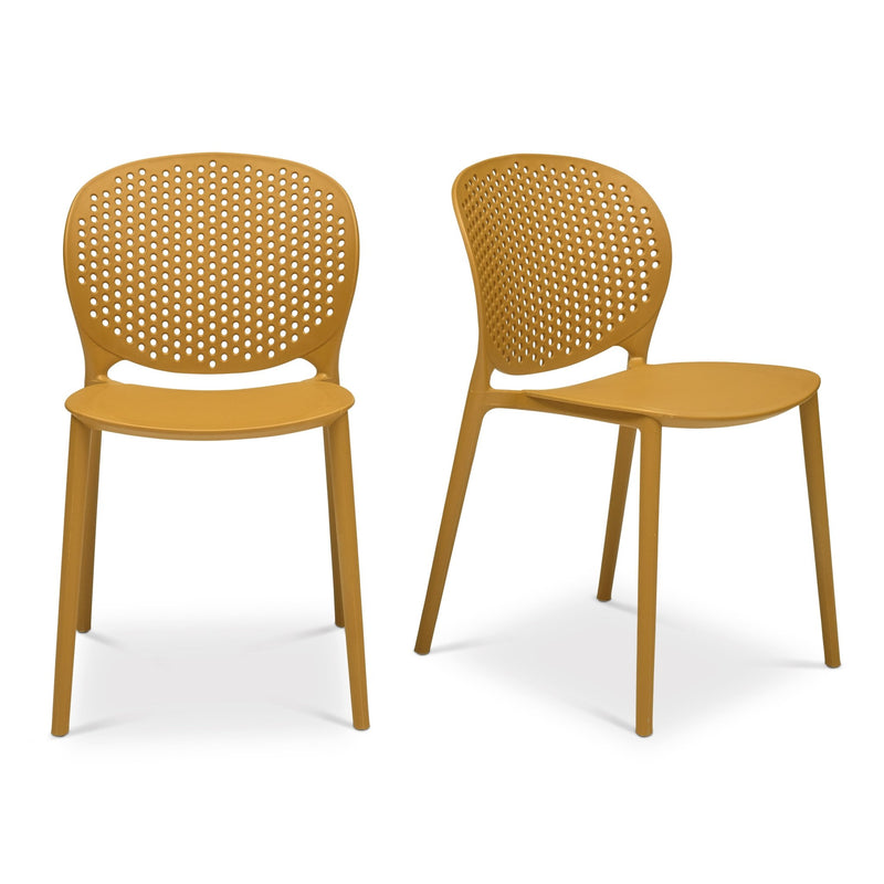 Bailey Outdoor Stacking Chair - Set of 4 - Urbia Chairs - Black Grey - HORNE