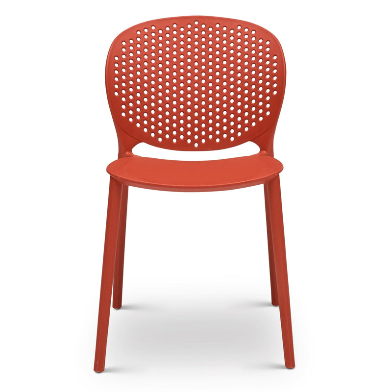 Bailey Outdoor Stacking Chair - Set of 4 - Urbia Chairs - Black Grey - HORNE