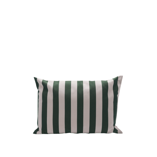 Barriere Pillow - Skagerak by Fritz Hansen Blankets + Throws + Pillows - Light Apricot/Dark Green Stripe - Small - HORNE