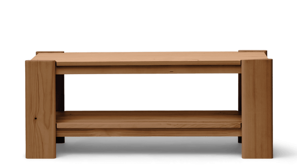 Beam Bench - Deep Brown Pine - Form + Refine Stools + Benches + Ottomans - Deep Brown Matt Lacquer - HORNE