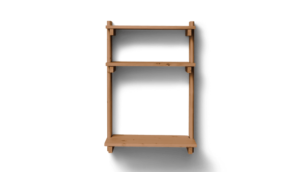 Beam Shelf 3 - Deep Brown Pine - Form + Refine Shelving - Deep Brown Matt Lacquer - HORNE