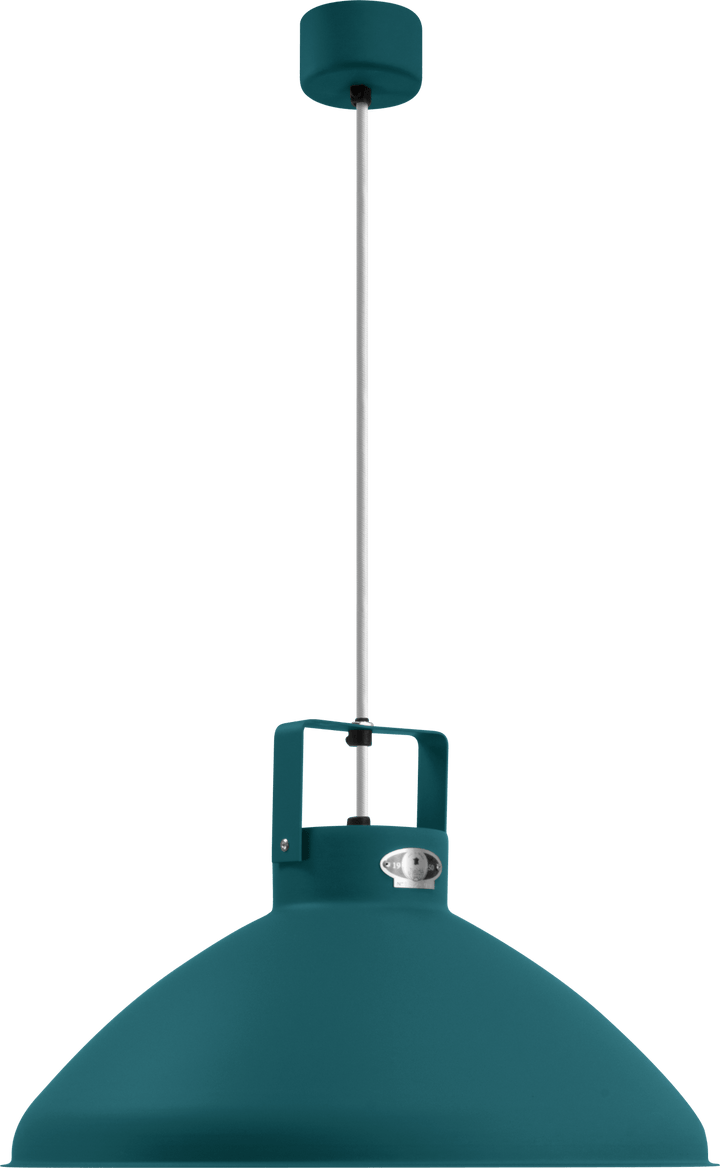 Beaumont Pendant - B360 - Glossy Finish - Jielde Pendants - Ocean Blue - RAL5020 - Silver - HORNE