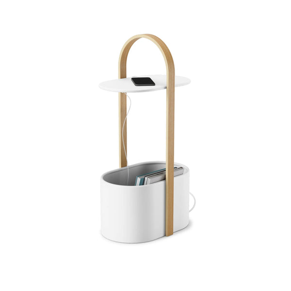 Bellwood Storage Table - Umbra Tables + Desks - White-Natural - HORNE