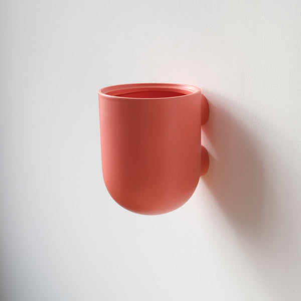 Bender Wall Planter - Misewell Pots & Planters - Coral - HORNE
