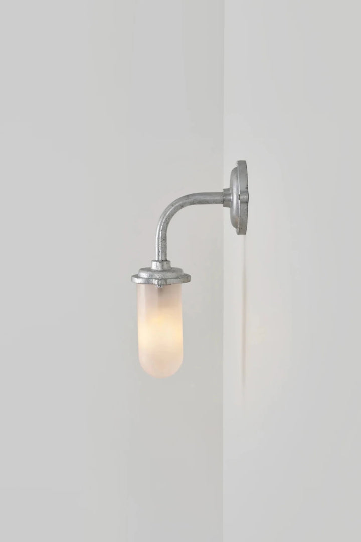 Bracket Light - 60W - Davey Lighting Outdoor Lights - Galvanised Silver - Frosted - HORNE