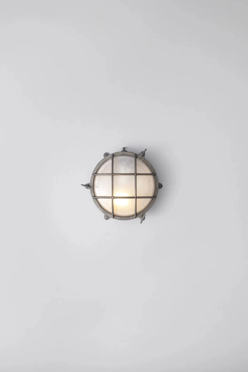 Brass Bulkhead 7029 - Davey Lighting Outdoor Lights - Polished Brass - Frosted - HORNE