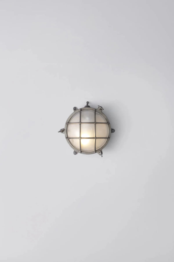 Brass Bulkhead 7030 - Davey Lighting Outdoor Lights - Weathered Brass - Frosted - HORNE