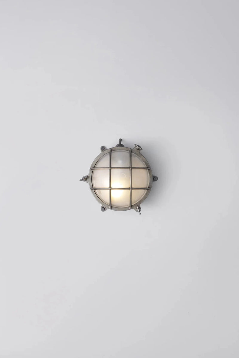 Brass Bulkhead 7030 - Davey Lighting Outdoor Lights - Polished Brass - Frosted - HORNE