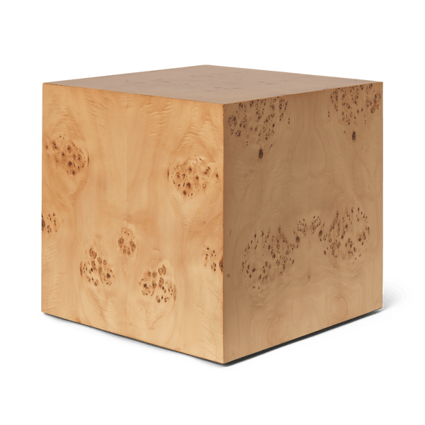 Burl Cube Side Table - Ferm Living Tables + Desks - HORNE