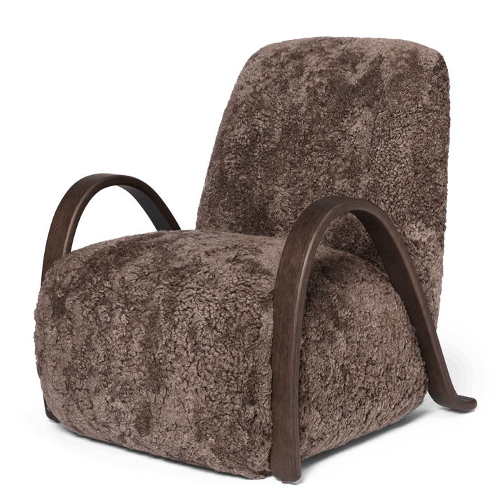 Buur Lounge Chair - Ferm Living Chairs - Sheepskin - Moonlight - HORNE