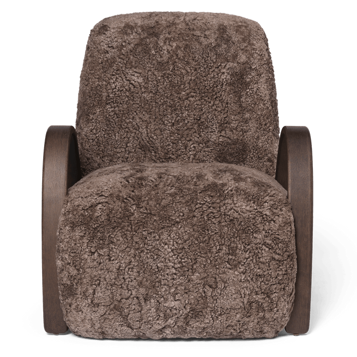 Buur Lounge Chair - Ferm Living Chairs - Sheepskin - Sahara - HORNE