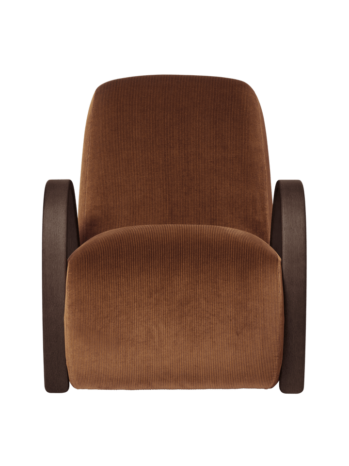 Buur Lounge Chair - Ferm Living Chairs - Devoré Velvet - HORNE