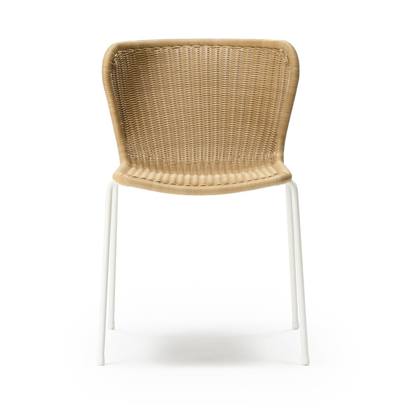 C603 Outdoor Dining Chair - Feelgood Designs - Outdoor Furniture - Wheat Seat/ Black Frame - HORNE