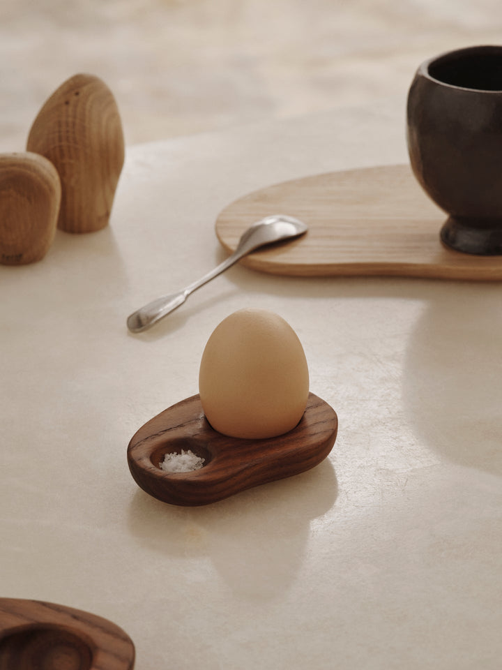 Cairn Egg Holder - Set of 2 - Ferm Living - Serveware - Oak - HORNE