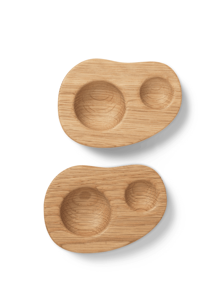 Cairn Egg Holder - Set of 2 - Ferm Living - Serveware - Oak - HORNE