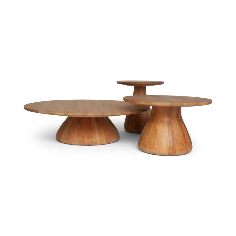Camogli Round Coffee Table - BETACO Tables + Desks - Large / Teak - HORNE