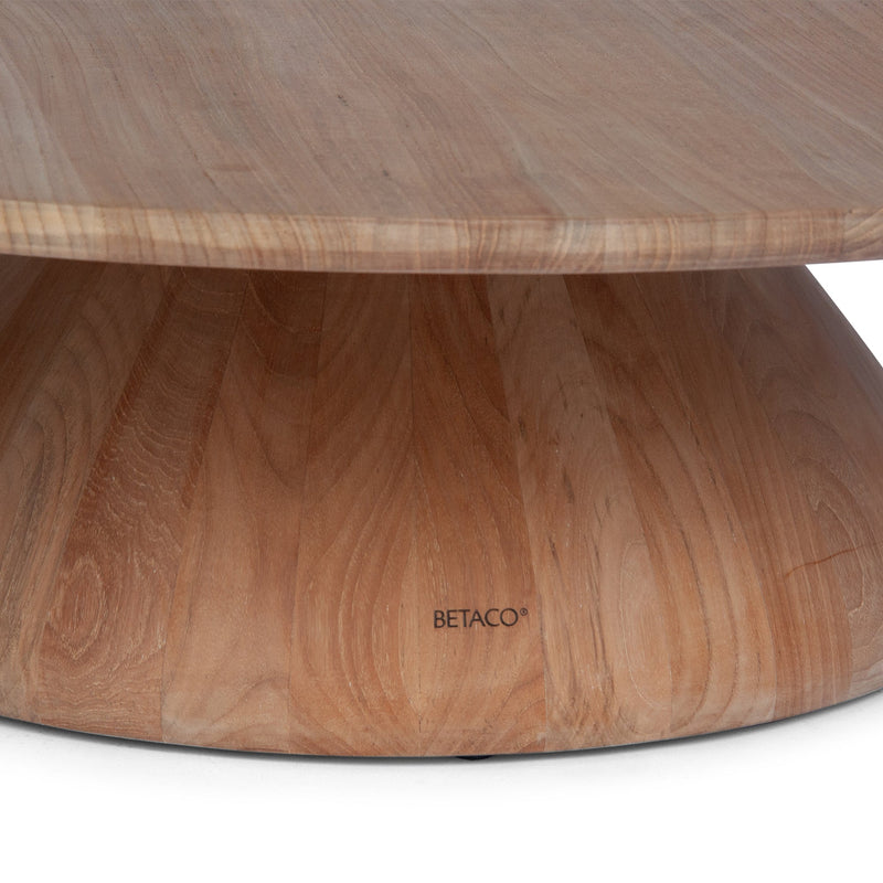 Camogli Round Coffee Table - BETACO Tables + Desks - Large / Teak - HORNE