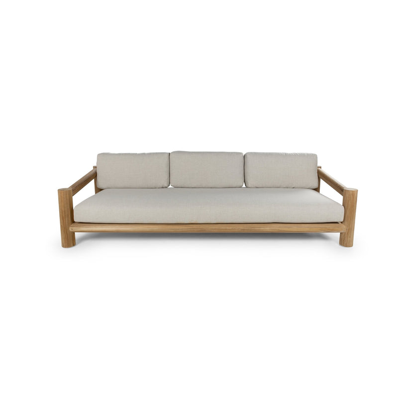 Camogli Sofa - BETACO Sofas - 3-Seater Sofa / Teak / Flax Vintage - HORNE