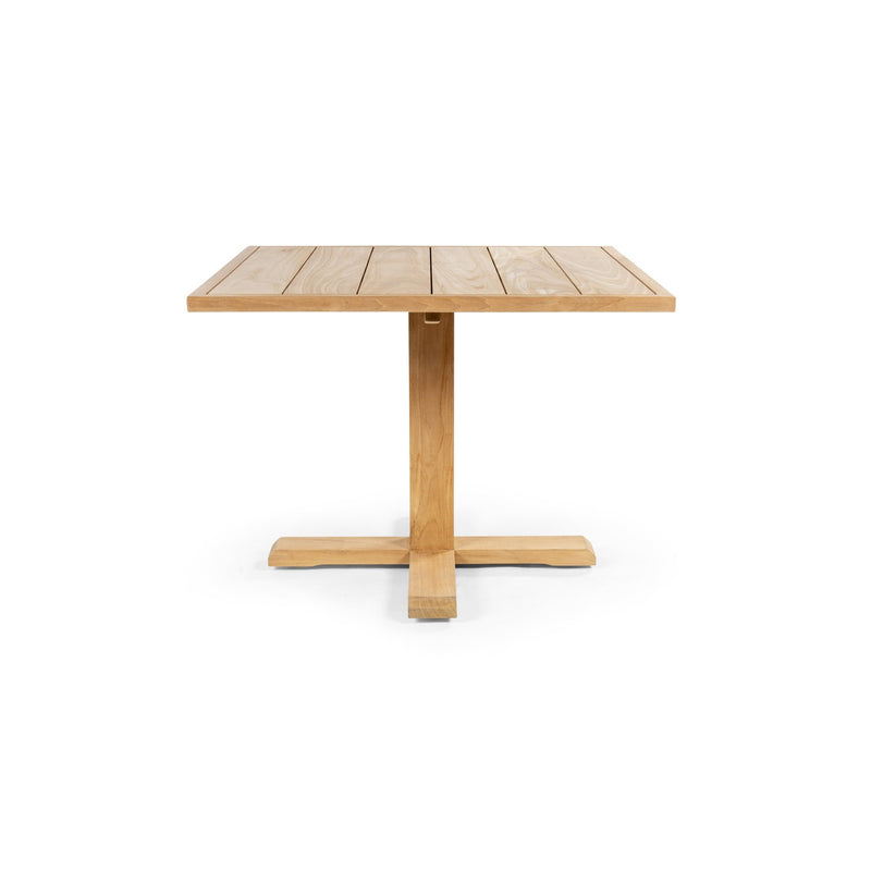 Catania Low Bistro Table - BETACO Tables + Desks - Round / Teak - HORNE